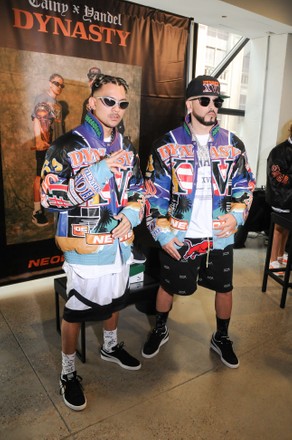 Music Artists Tainy and Yandel, "DYNASTY" Press Conference in New York, US - 16 Jul 2021