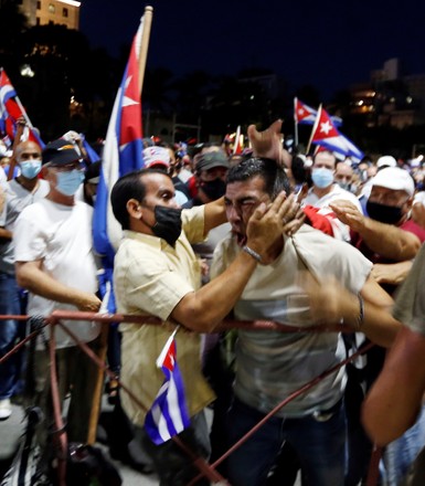 Thousands of people attend a pro-Revolution event in the presence of Raul Castro, Havana, Cuba - 17 Jul 2021