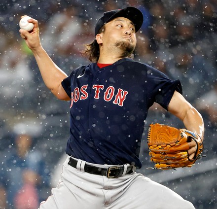 Boston Red Sox relief pitcher Hirokazu Sawamura during a baseball