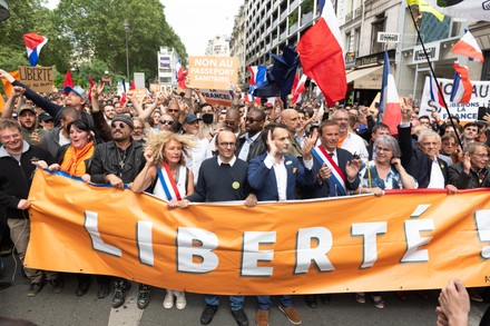 Anti-vaccine protests, Paris, France - 17 Jul 2021