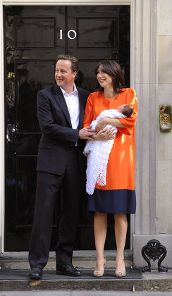 British Prime Minister David Cameron and his wife Samantha introduce their new baby Florence Rose Endellion to the press, Downing Street, London, Britain - 03 Sep 2010