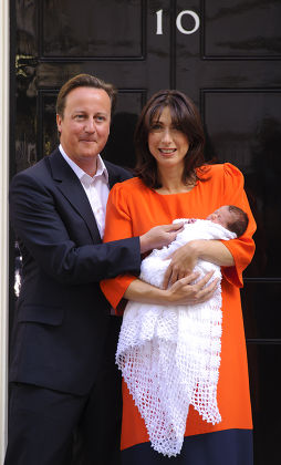 British Prime Minister David Cameron and his wife Samantha introduce their new baby Florence Rose Endellion to the press, Downing Street, London, Britain - 03 Sep 2010