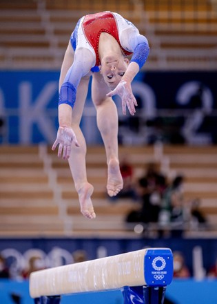 Dutch gymnasts training at the Ariake Gymnastics Centre, Tokyo, Japan - 22 Jul 2021
