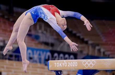 Dutch gymnasts training at the Ariake Gymnastics Centre, Tokyo, Japan - 22 Jul 2021