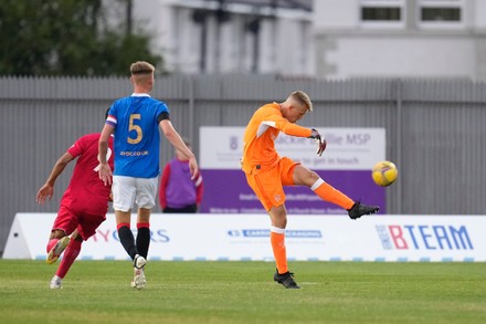 Rangers B Goalkeeper Jay Hogarth Clears Editorial Stock Photo - Stock ...