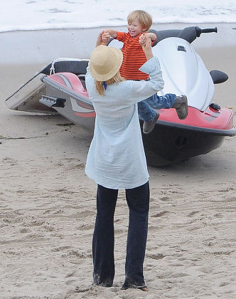 Jenna Elfman Son Story Elias Editorial Stock Photo - Stock Image