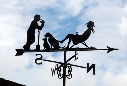 Former precision engineer Graham Smith has been blown away by the response to his wonderful bespoke weathervanes during the pandemic, UK - 09 Jul 2021