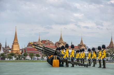 King Rama X's 69th Birthday marked by a 21-gun salute in Bangkok, Thailand - 28 Jul 2021