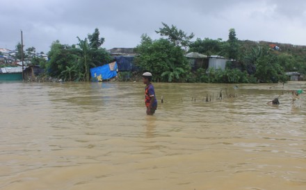 Flood situation at the Rohingya refugee camp in Cox's Bazar, Coxs Bazar ...