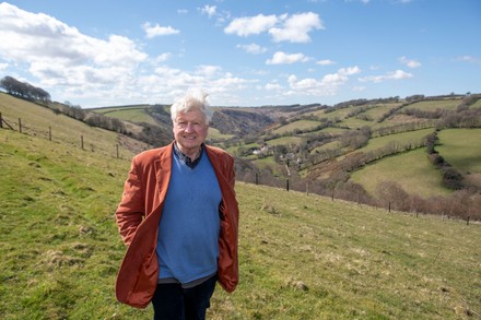 Stanley Johnson on his estate on Exmoor, UK - 15 Apr 2021