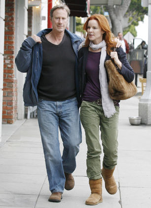 Marcia Cross and Tom Mahoney out and about in Brentwood, Los Angeles, America - 11 Sep 2010