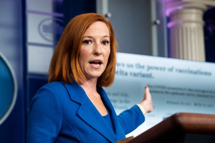 White House Press Briefing with Jen Psaki and Gene Sperling in Washington, US - 02 Aug 2021