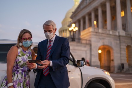 Senators on Capitol Hill, Washington, DC, USA - 02 Aug 2021