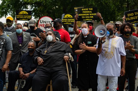 Hundreds arrested during Moral Monday Protest in Washington DC, District of Columbia, United States - 03 Aug 2021