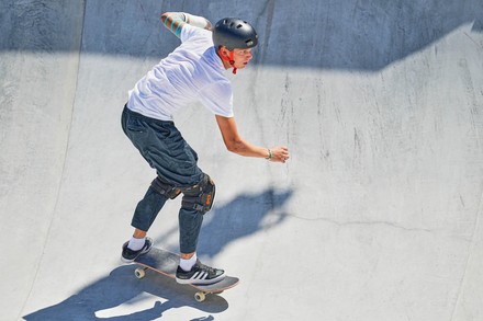 Tyler Edtmayer During Mens Park Skateboard Editorial Stock Photo 