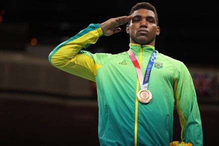 Bronze Medalist Abner Teixeira Brazil Poses Editorial Stock Photo