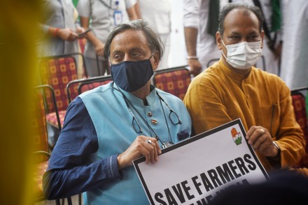 Opposition Leaders Join Farmers For 'Kisan Sansad' At Jantar Mantar, New Delhi, Delhi, India - 06 Aug 2021