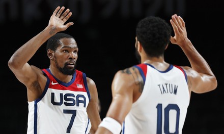 Kevin Durant L Jason Tatum Us Editorial Stock Photo - Stock Image ...