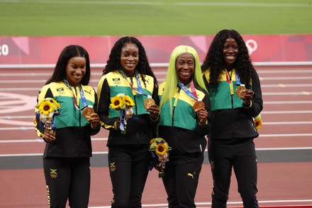 Jamaica Winner Gold Medal During Olympic Editorial Stock Photo - Stock ...