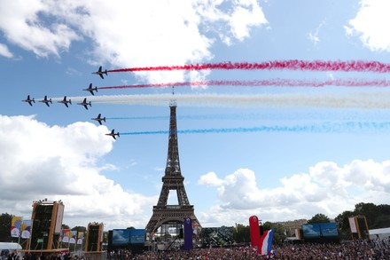 People Gather Olympics Fan Zone Watch Editorial Stock Photo - Stock ...