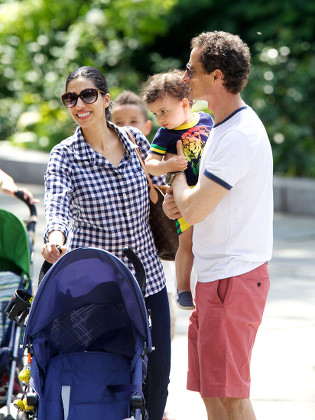 Exclusive - New York Mayoral candidate Anthony Weiner, wife Huma Abedin and their 18 month old son Jordan enjoy a day out in Central Park, New York, USA - 22 Jun 2013