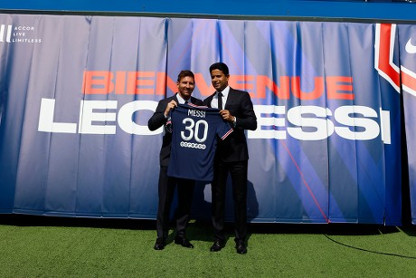 Lionel Messi Press Conference, Football, Parc des Princes, Paris, France - 11 Aug 2021 Imagen de contenido editorial de stock