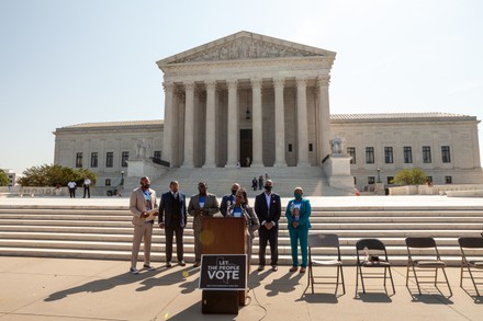 Voting rights press conference with family of John Lewis, United States Supreme Court, Washington, USA - 11 Aug 2021