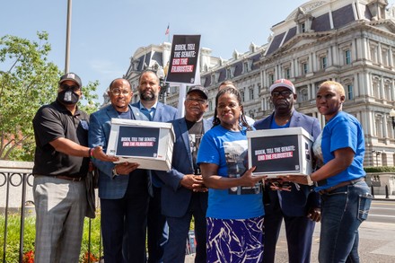 Voting rights petition delivery to the White House, The White House, Washington, USA - 12 Aug 2021