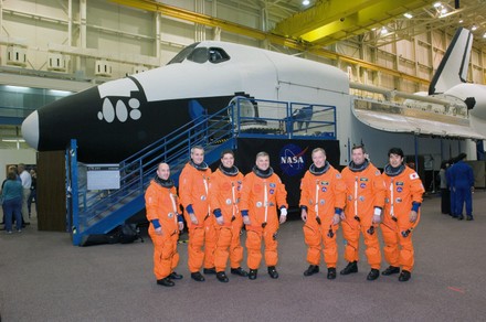 STS-123 mission crew prepares for launch of Endeavour, Houston, Texas, United States - 07 Mar 2008