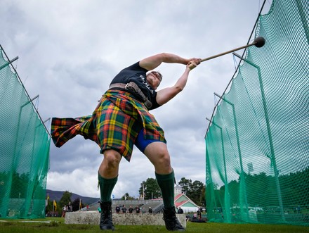 Highland Athlete Throws Hammer Small Hammer Editorial Stock Photo ...