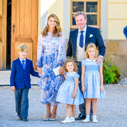 Baptism of Prince Julian of Sweden, Drottningholms Slott, Ekero, Sweden - 14 Aug 2021
