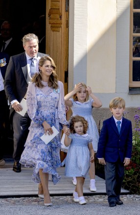 Baptism of Prince Julian of Sweden, Drottningholms Slott, Ekero, Sweden - 14 Aug 2021
