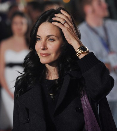 Actress Courtney Cox Attends Premiere Motion Editorial Stock Photo