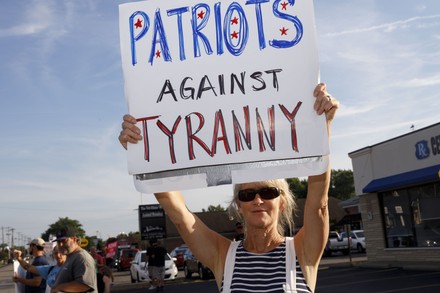 Protester Holds Sign Advocating Against Businesses Editorial Stock ...