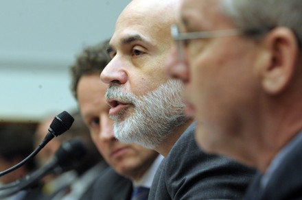 Geithner, Bernanke testify at House Committee on AIG in Washington, District of Columbia - 24 Mar 2009