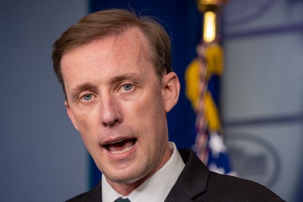 National Security Advisor Jake Sullivan Holds Editorial Stock Photo ...