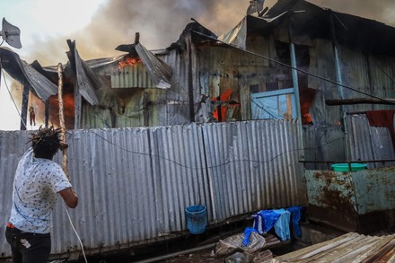 A Fire Razes Down Twelve Homes And Properties In Nairobi, Kenya - 17 ...