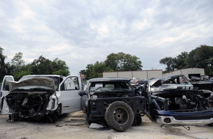 Old Cars Seen Culpeper Salvage Yard Editorial Stock Photo - Stock Image