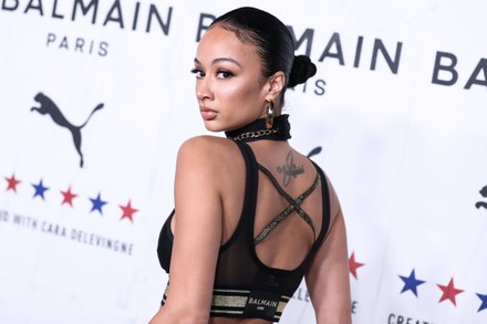 Draya Michele Arrives Puma X Balmain Editorial Stock Photo Stock