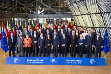 European Leaders at EU Council, Brussels, Belgium - 12 Dec 2019