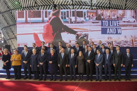 Group Photo Of The EU Leaders, Brussels, Belgium - 22 Mar 2019