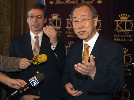 UN Secretary General Ban Ki-moon visits Israel, Jerusalem - 21 Mar 2010