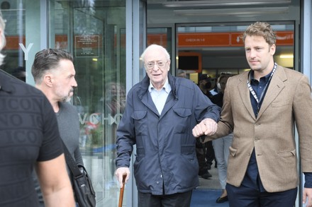 Michael Caine and his wife Shakira Caine arrive at Airport Karlovy Vary, Czech Republic - 19 Aug 2021