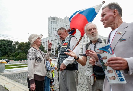 30th anniversary of the failed August 1991 coup attempt, Moscow, Russian Federation - 19 Aug 2021