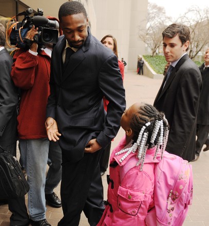 Wizards star Gilbert Arenas arrives for sentencing on gun charges in Washington, District of Columbia, United States - 26 Mar 2010
