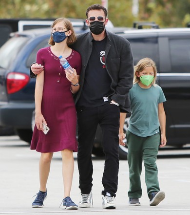 Ben Affleck and family out for a stroll, Los Angeles, California, USA - 18 Aug 2021