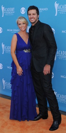 Luke Bryan His Wife Caroline Arrive Editorial Stock Photo - Stock Image