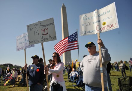 Gun Supporters Attend Second Amendment Rally Editorial Stock Photo ...