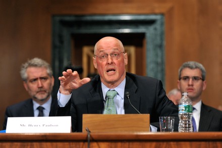 Former Treasury Secretary Henry Paulson testifies on investment banking in Washington, District of Columbia, United States - 06 May 2010