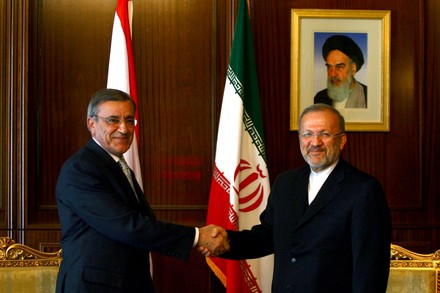 Iranian Foreign Minister Mottaki meets with Lebanese Foreign Minister Shami in Tehran, Iran - 08 Aug 2010